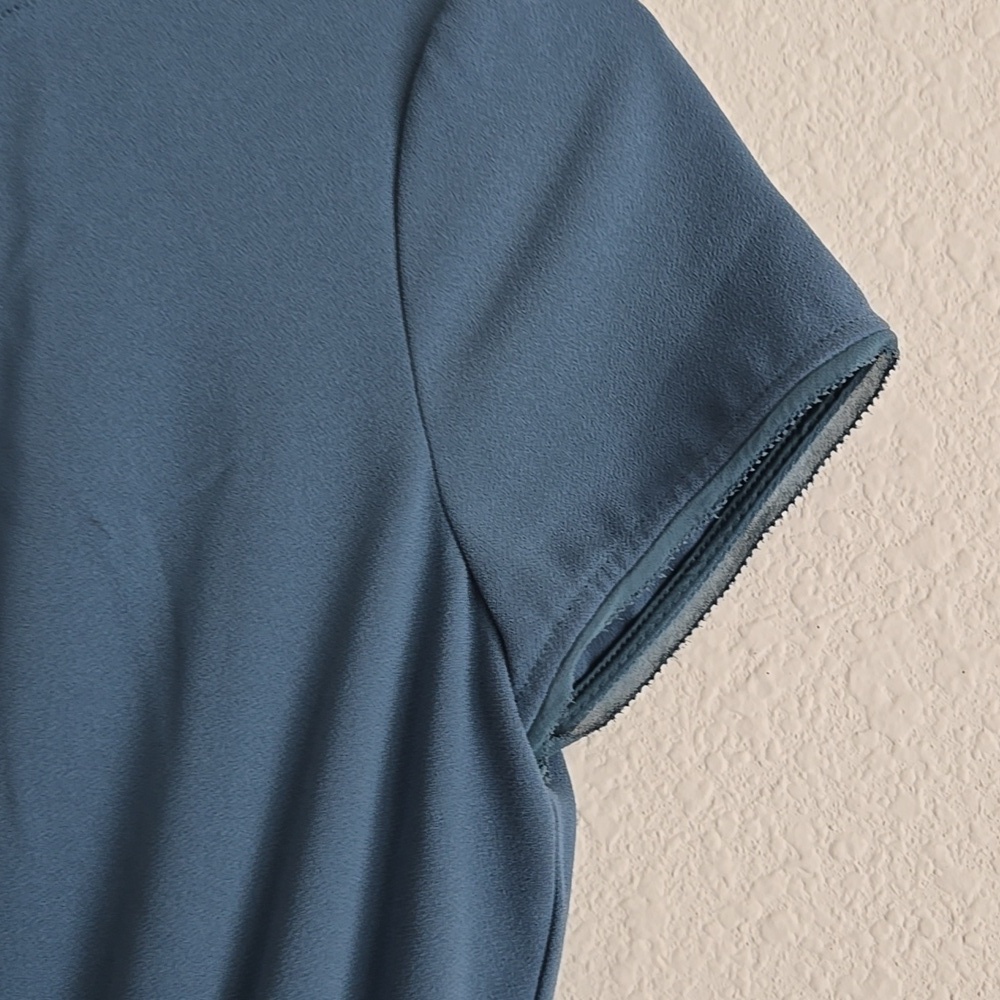 Rare Reiss Florence Short Sleeve Tailored Jumpsuit Teal Blue Fancy Formal - Picture 5 of 14